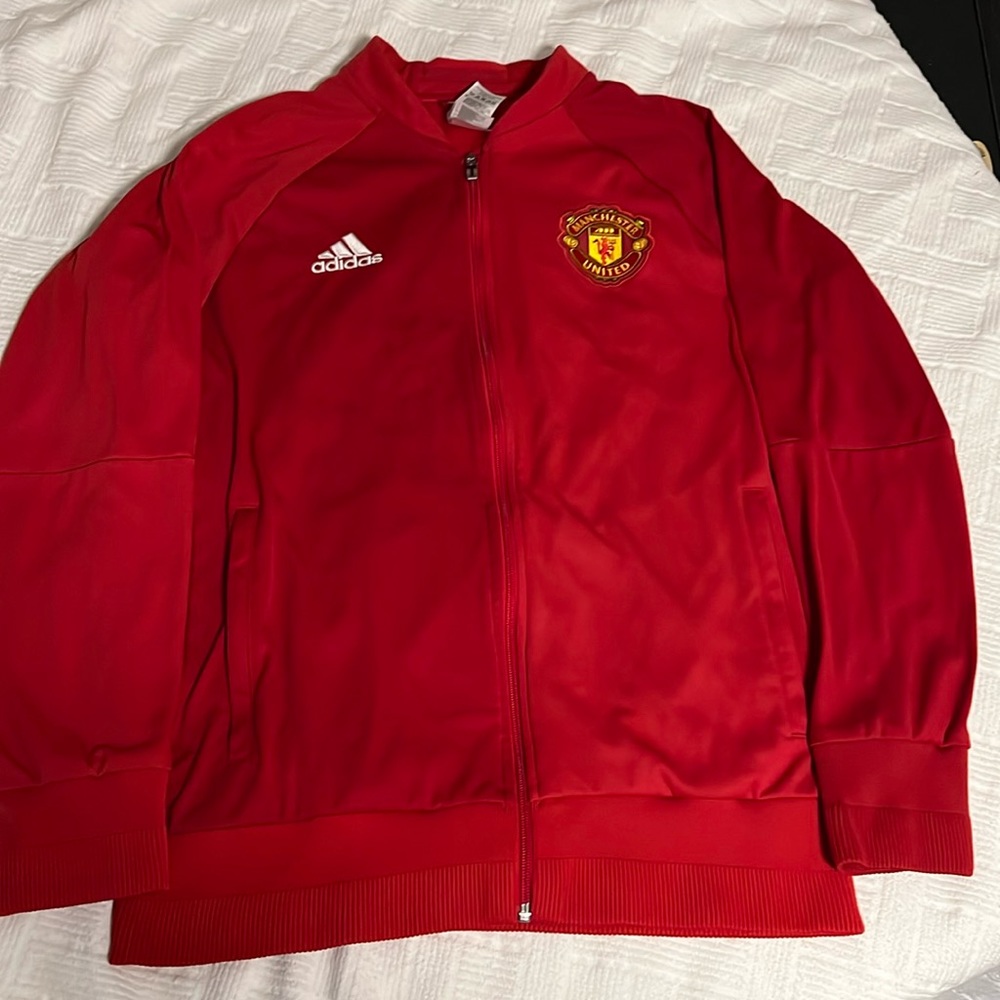 Adidas Full Zip Manchester United Warm Up Jacket